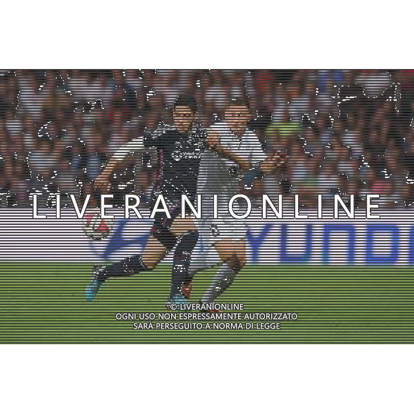 Yassine Benzia / Jan BORIL - 07.08.2014 - Lyon / Mlada Boleslav - Tour preliminaire de Ligue Europa 2014/2015 Photo : Jean Paul Thomas / Icon Sport AG ALDO LIVERANI SAS ONLY ITALY
