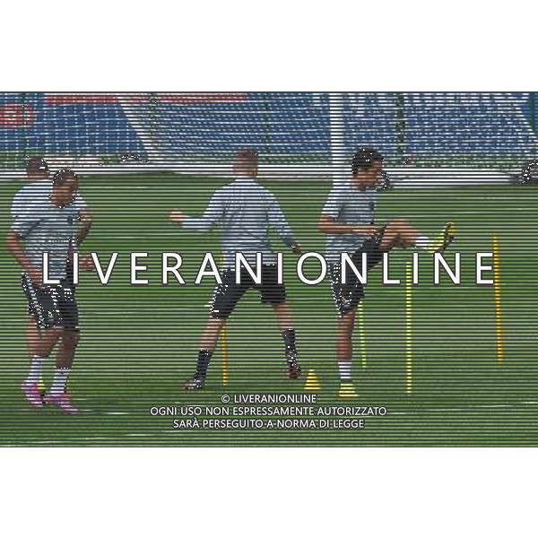 Lucas / Marquinhos - 07.08.2014 - Entrainement Paris Saint Germain - Centre d\'entrainement Ooredoo Photo : Aurelien Meunier / Icon Sport AG ALDO LIVERANI SAS ONLY ITALY *** Local Caption ***