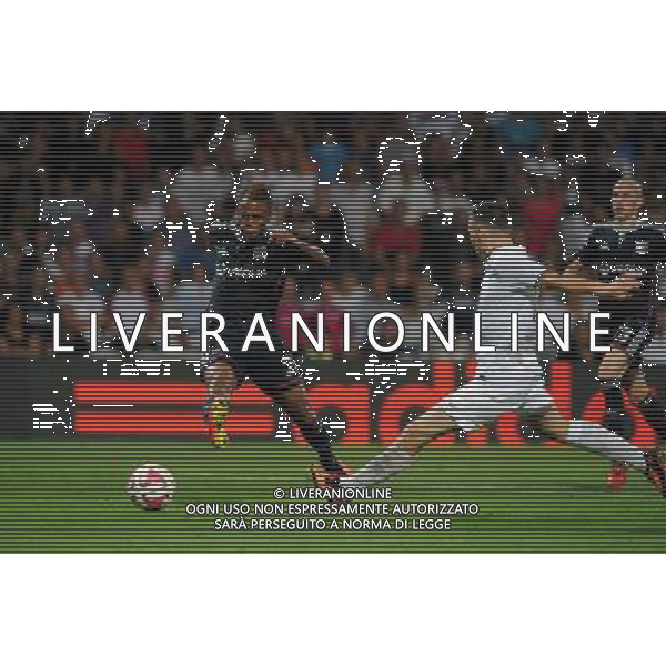 But de Clinton Njie - 07.08.2014 - Lyon / Mlada Boleslav - Tour preliminaire de Ligue Europa 2014/2015 Photo : Jean Paul Thomas / Icon Sport AG ALDO LIVERANI SAS ONLY ITALY