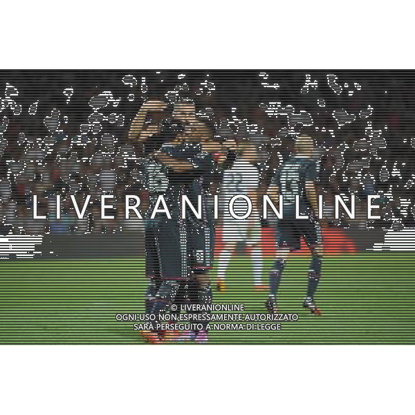 Maxime GONALONS / Alexandre Lacazette / Nabil Fekir - 07.08.2014 - Lyon / Mlada Boleslav - Tour preliminaire de Ligue Europa 2014/2015 Photo : Jean Paul Thomas / Icon Sport AG ALDO LIVERANI SAS ONLY ITALY