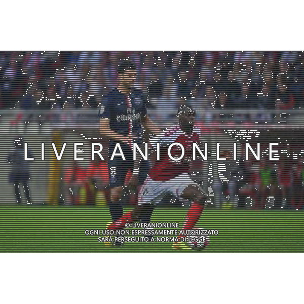 Prince ONIANGUE / Thiago MOTTA - 08.08.2014 - Reims / Paris Saint Germain - 1er journee de Ligue 1 Photo : Dave Winter / Icon Sport AG ALDO LIVERANI SAS ONLY ITALY
