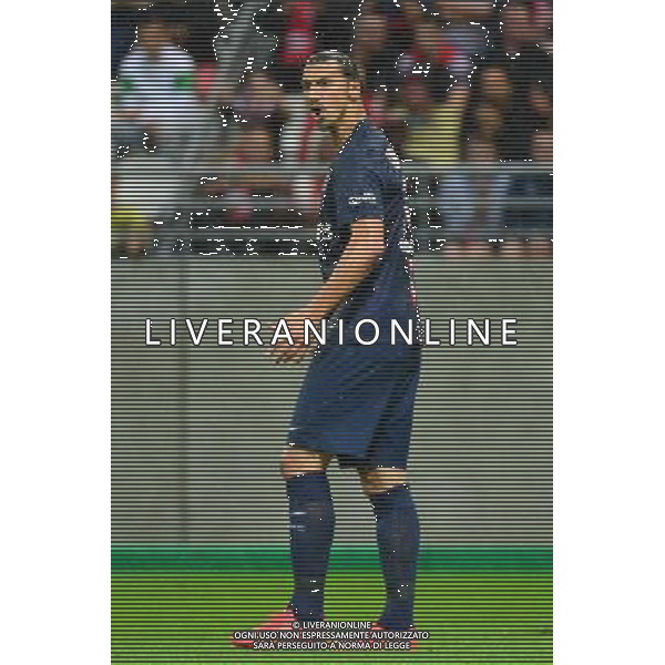 Zlatan IBRAHIMOVIC - 08.08.2014 - Reims / Paris Saint Germain - 1er journee de Ligue 1 Photo : Dave Winter / Icon Sport AG ALDO LIVERANI SAS ONLY ITALY