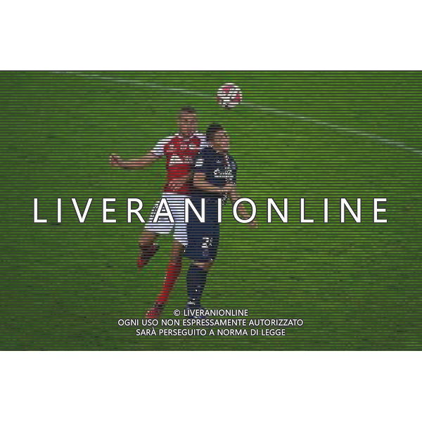 Gaetan COURTET / Marco VERRATTI - 08.08.2014 - Reims / Paris Saint Germain - 1er journee de Ligue 1 Photo : Dave Winter / Icon Sport AG ALDO LIVERANI SAS ONLY ITALY