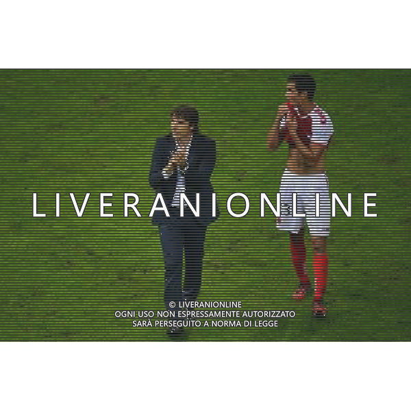 Jean Luc VASSEUR / Aissa MANDI - 08.08.2014 - Reims / Paris Saint Germain - 1er journee de Ligue 1 Photo : Dave Winter / Icon Sport AG ALDO LIVERANI SAS ONLY ITALY