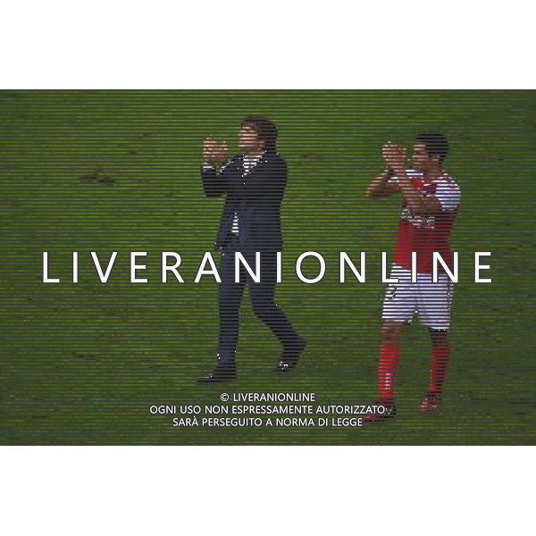Jean Luc VASSEUR / Aissa MANDI - 08.08.2014 - Reims / Paris Saint Germain - 1er journee de Ligue 1 Photo : Dave Winter / Icon Sport AG ALDO LIVERANI SAS ONLY ITALY