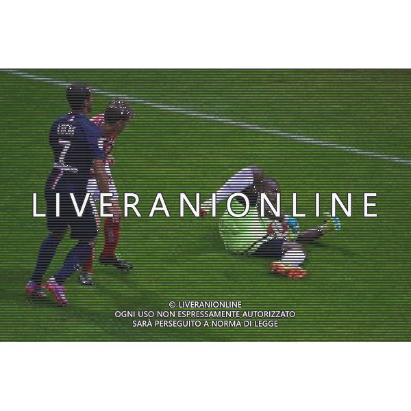 Johny PLACIDE - 08.08.2014 - Reims / Paris Saint Germain - 1er journee de Ligue 1 Photo : Dave Winter / Icon Sport AG ALDO LIVERANI SAS ONLY ITALY