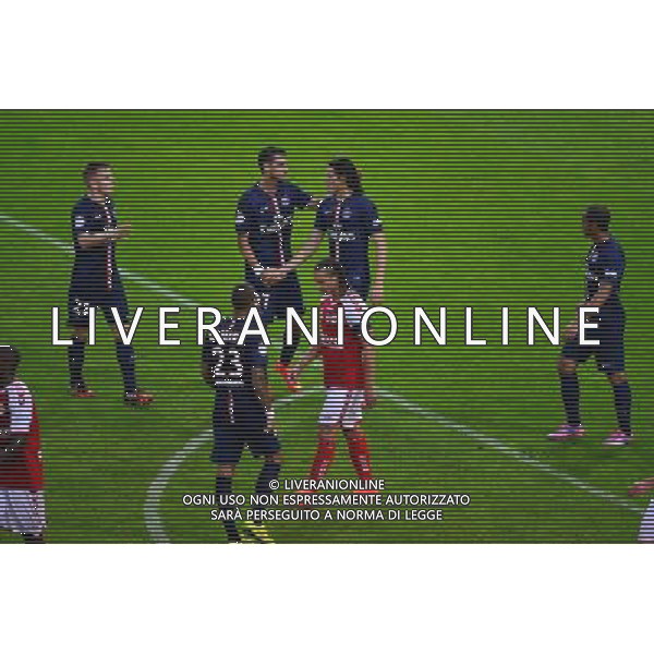 Joie Edinson CAVANI - 08.08.2014 - Reims / Paris Saint Germain - 1er journee de Ligue 1 Photo : Dave Winter / Icon Sport AG ALDO LIVERANI SAS ONLY ITALY