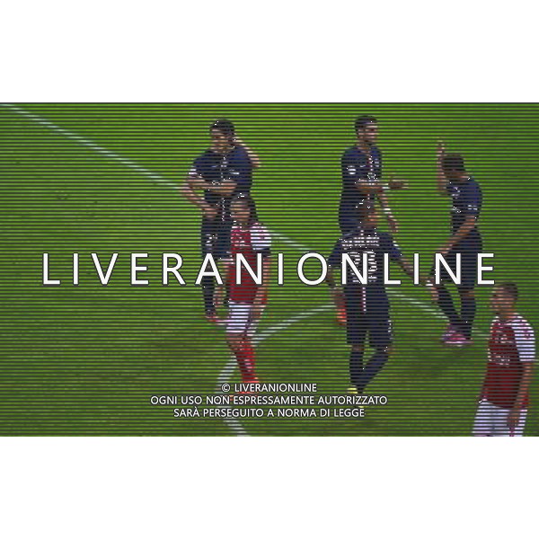 Joie Edinson CAVANI - 08.08.2014 - Reims / Paris Saint Germain - 1er journee de Ligue 1 Photo : Dave Winter / Icon Sport AG ALDO LIVERANI SAS ONLY ITALY