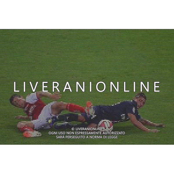Mads ALBAECK / Marco VERRATTI - 08.08.2014 - Reims / Paris Saint Germain - 1er journee de Ligue 1 Photo : Dave Winter / Icon Sport AG ALDO LIVERANI SAS ONLY ITALY