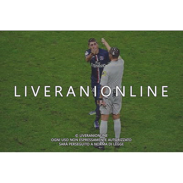 Marco VERRATTI / Stephane LANNOY - 08.08.2014 - Reims / Paris Saint Germain - 1er journee de Ligue 1 Photo : Dave Winter / Icon Sport AG ALDO LIVERANI SAS ONLY ITALY