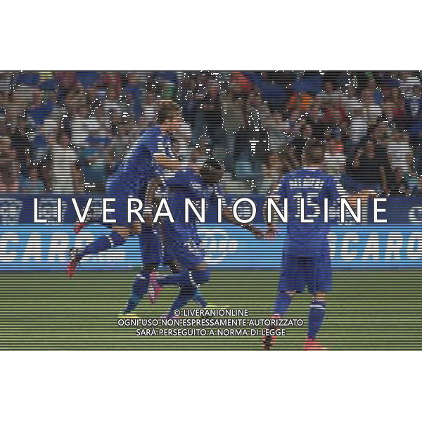 Guillaume GILLET / Christopher MABOULOU - 09.08.2014 - Bastia / OM - 1er journee de Ligue 1 Photo : Michel Maestracci / Icon Sport /Agenzia Aldo Liverani sas - ITALY ONLY - EDITORIAL USE ONLY