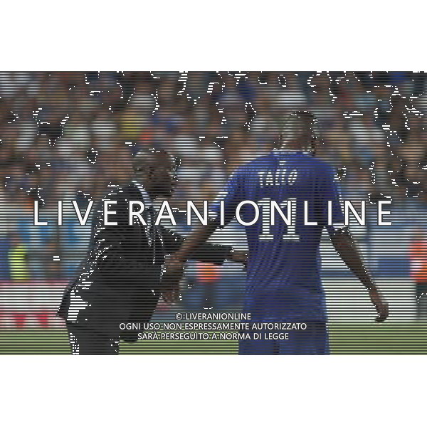 Claude MAKELELE / Gadji TALLO - 09.08.2014 - Bastia / OM - 1er journee de Ligue 1 Photo : Michel Maestracci / Icon Sport /Agenzia Aldo Liverani sas - ITALY ONLY - EDITORIAL USE ONLY