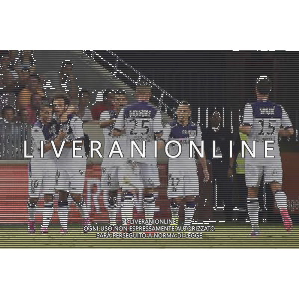 Joie Toulouse - Wissam BEN YEDDER / Daniel BRAITHWAITE - 09.08.2014 - Nice / Toulouse - 1er journee de Ligue 1 Photo : Fred Porcu / Icon Sport /Agenzia Aldo Liverani sas - ITALY ONLY - EDITORIAL USE ONLY