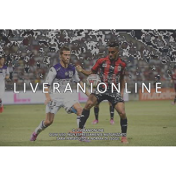 Uros SPAJIC / Jordan AMAVI - 09.08.2014 - Nice / Toulouse - 1er journee de Ligue 1 Photo : Fred Porcu / Icon Sport /Agenzia Aldo Liverani sas - ITALY ONLY - EDITORIAL USE ONLY