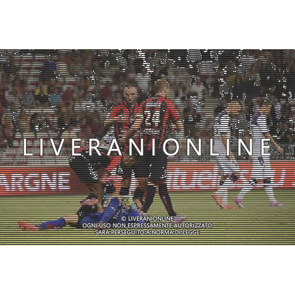 Joie Nice - Jordan AMAVI / Mouez HASSEN / Alexy BOSETTI / Didier DIGARD / Mathieu BODMER - 09.08.2014 - Nice / Toulouse - 1er journee de Ligue 1 Photo : Fred Porcu / Icon Sport /Agenzia Aldo Liverani sas - ITALY ONLY - EDITORIAL USE ONLY