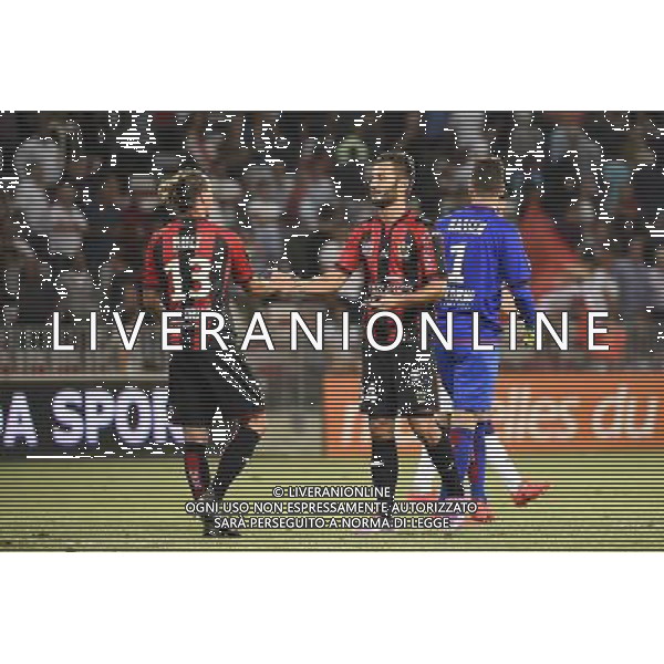 Joie Nice - Niklas HULT / Franck HONORAT - 09.08.2014 - Nice / Toulouse - 1er journee de Ligue 1 Photo : Fred Porcu / Icon Sport /Agenzia Aldo Liverani sas - ITALY ONLY - EDITORIAL USE ONLY