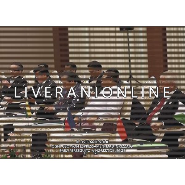 (140808) -- NAY PYI TAW, Aug. 8, 2014 () -- ASEAN Foreign Ministers attend the ASEAN Foreign Ministers\' Meeting with AICHR (ASEAN Intergovernmental Commission on Human Rights) Representatives at Myanmar International Convention Center (MICC) in Nay Pyi Taw, Myanmar, Aug. 8, 2014. (/U Aung) ©photoshot/Agenzia Aldo Liverani sas - ITALY ONLY - EDITORIAL USE ONLY