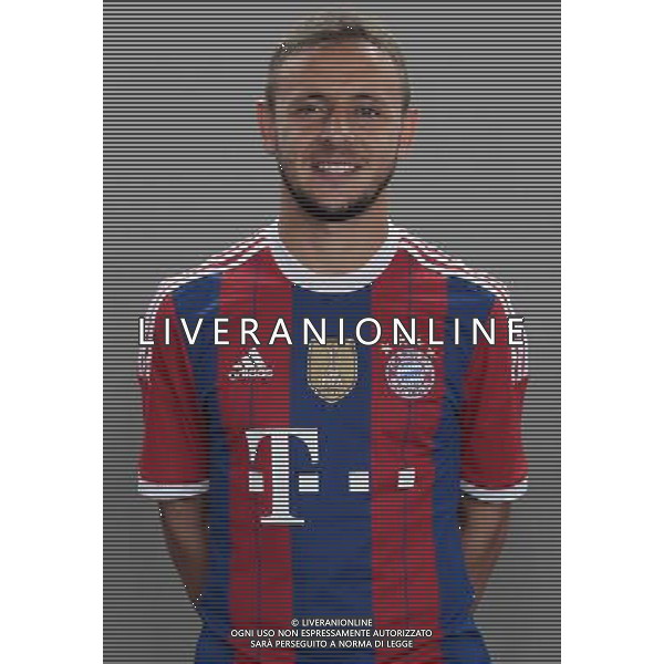firo Fu§ball,Fussball, 09.08.2014 1. Bundesliga Saison 2014/2015 Offizieller Fototermin des FC Bayern MŸnchen, Muenchen, FCB, Offizielle Mannschafts-Fototermin 2014, halbe Figur, Portrait, Rafinha, Bayern, $worldrightsEs gelten unsere AGB, einsehbar auf www.firosportphoto.de copyright by firo sportphoto: Coesfelder Str.207 48249 DŸlmen www.firosportphoto.de mail@firosportphoto.de (V o l k s b a n k B o c h u m - W i t t e n ) BLZ.: 430 601 29 Kt. Nr.: 341 117 100 Tel:Ê 02594 - 9916004 Fax:Ê02594 - 9916005 AG ALDO LIVERANI SAS ONLY ITALY