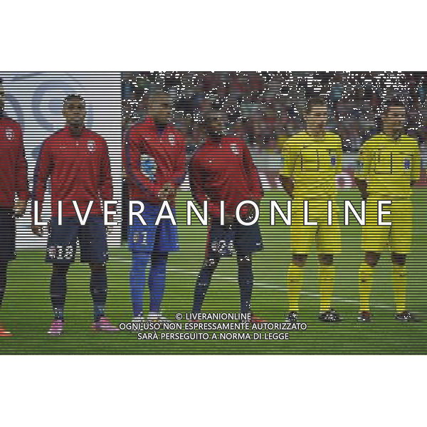 Franck BERIA / Vincent ENYEAMA / Rio MAVUBA - 09.08.2014 - Lille / Metz - 1er journee de Ligue 1 Photo : Aurelien Meunier / Icon Sport AG ALDO LIVERANI SAS ONLY ITALY