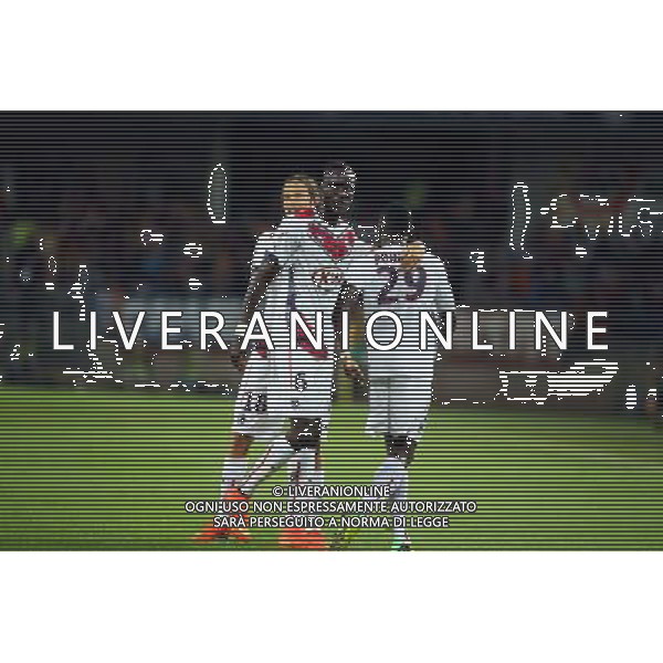 joie Maxime POUNDJE / Ludovic SANE - 09.08.2014 - Montpellier / Bordeaux - 1er journee de Ligue 1 Photo : Nicolas Guyonnet / Icon Sport AG ALDO LIVERANI SAS ONLY ITALY