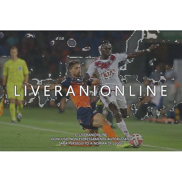 Paul LASNE / Maxime POUNDJE - 09.08.2014 - Montpellier / Bordeaux - 1er journee de Ligue 1 Photo : Nicolas Guyonnet / Icon Sport AG ALDO LIVERANI SAS ONLY ITALY