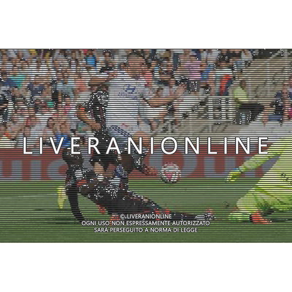 Cheik MBENGUE / Jordan FERRI - 10.08.2014 - Lyon / Rennes - 1er journee de Ligue 1 Photo : Jean Paul Thomas / Icon Sport AG ALDO LIVERANI SAS ONLY ITALY