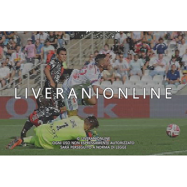 Cheik MBENGUE / Jordan FERRI / Benoit COSTIL - 10.08.2014 - Lyon / Rennes - 1er journee de Ligue 1 Photo : Jean Paul Thomas / Icon Sport AG ALDO LIVERANI SAS ONLY ITALY