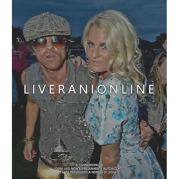  Danielle Armstrong and Adam Child at the Essex Drive-In Movie, Grease, Brentwood Essex Date ; 09/08/2014 AG ALDO LIVERANI SAS ONLY ITALY