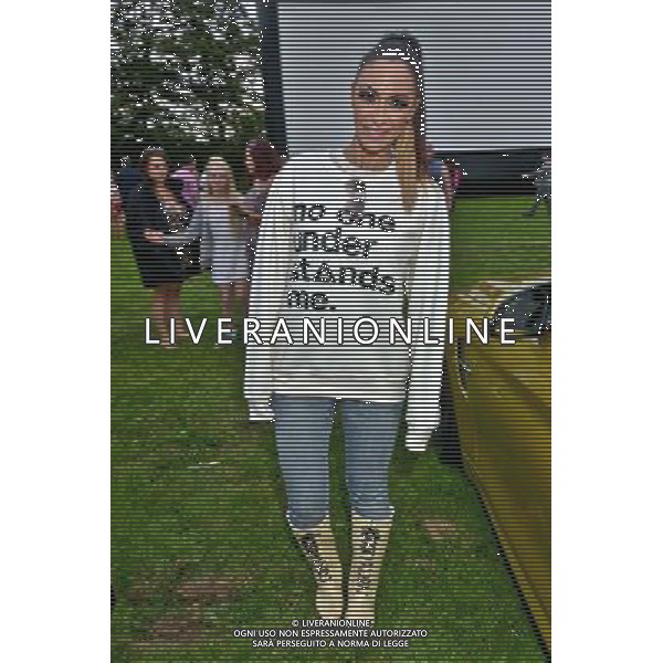  Jodie Marsh at the Essex Drive-In Movie, Grease, Brentwood Essex Date ; 09/08/2014 AG ALDO LIVERANI SAS ONLY ITALY