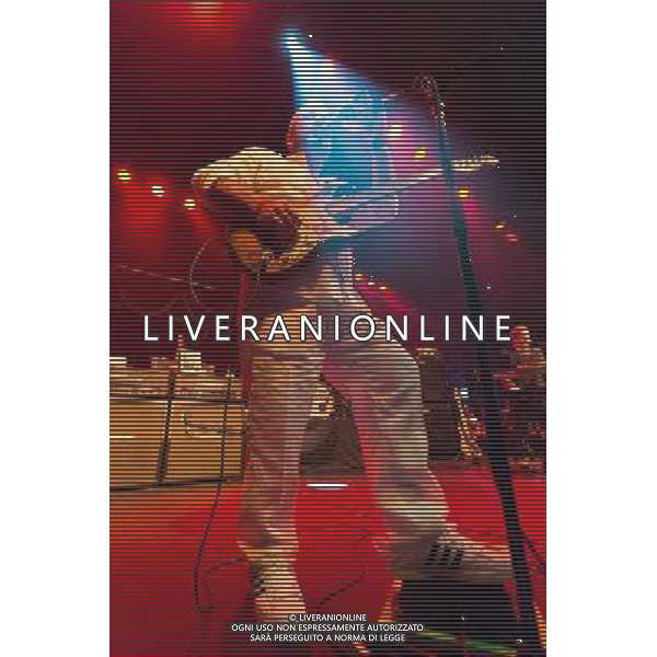 Fun Lovin\' Criminals (FLC) - Hugh Thomas (vocals, guitar) performing live on his 46th birthday in concert at the Brooklyn Bowl, Greenwich, London, United Kingdom Date: 09/08/2014 AG ALDO LIVERANI SAS ONLY ITALY