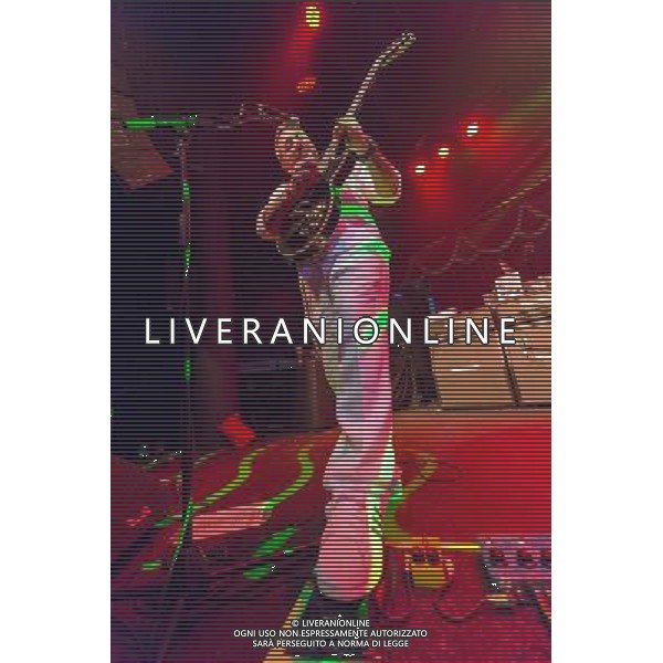 Fun Lovin\' Criminals (FLC) - Hugh Thomas (vocals, guitar) performing live on his 46th birthday in concert at the Brooklyn Bowl, Greenwich, London, United Kingdom Date: 09/08/2014 AG ALDO LIVERANI SAS ONLY ITALY
