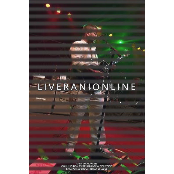 Fun Lovin\' Criminals (FLC) - Hugh Thomas (vocals, guitar) performing live on his 46th birthday in concert at the Brooklyn Bowl, Greenwich, London, United Kingdom Date: 09/08/2014 AG ALDO LIVERANI SAS ONLY ITALY