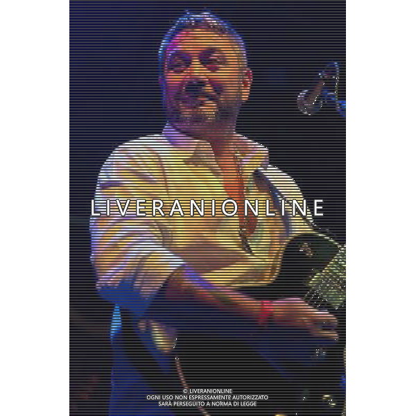 Fun Lovin\' Criminals (FLC) - Hugh Thomas (vocals, guitar) performing live on his 46th birthday in concert at the Brooklyn Bowl, Greenwich, London, United Kingdom Date: 09/08/2014 AG ALDO LIVERANI SAS ONLY ITALY