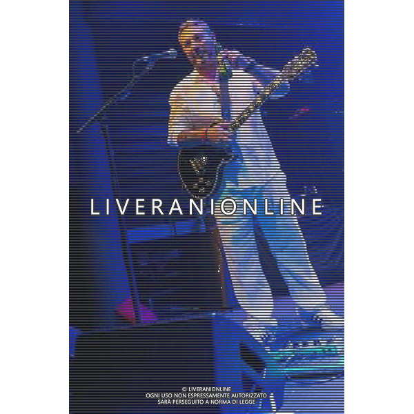 Fun Lovin\' Criminals (FLC) - Hugh Thomas (vocals, guitar) performing live on his 46th birthday in concert at the Brooklyn Bowl, Greenwich, London, United Kingdom Date: 09/08/2014 AG ALDO LIVERANI SAS ONLY ITALY