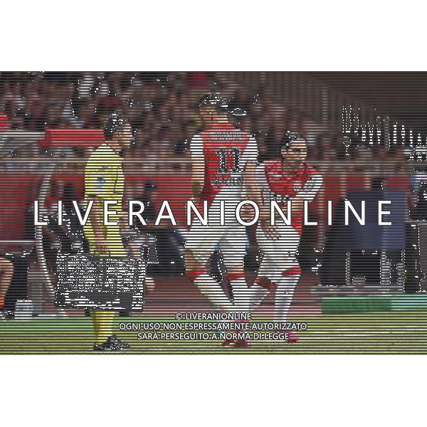 Lucas OCAMPOS / Radamel FALCAO - 10.08.2014 - Monaco / Lorient - 1er journee de Ligue 1 Photo : Fred Porcu / Icon Sport AG ALDO LIVERANI SAS ONLY ITALY