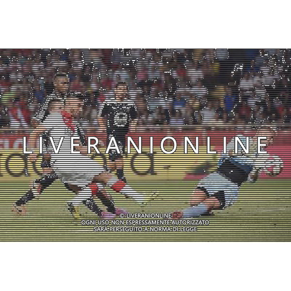 Yannick FERREIRA CARRASCO / Benjamin LECOMTE - 10.08.2014 - Monaco / Lorient - 1er journee de Ligue 1 Photo : Fred Porcu / Icon Sport AG ALDO LIVERANI SAS ONLY ITALY