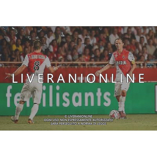 Joao MOUTINHO / Ricardo CARVALHO - 10.08.2014 - Monaco / Lorient - 1er journee de Ligue 1 Photo : Fred Porcu / Icon Sport AG ALDOL IVERANI SAS ONLY ITALY AG ALDO LIVERANI SAS ONLY ITALY