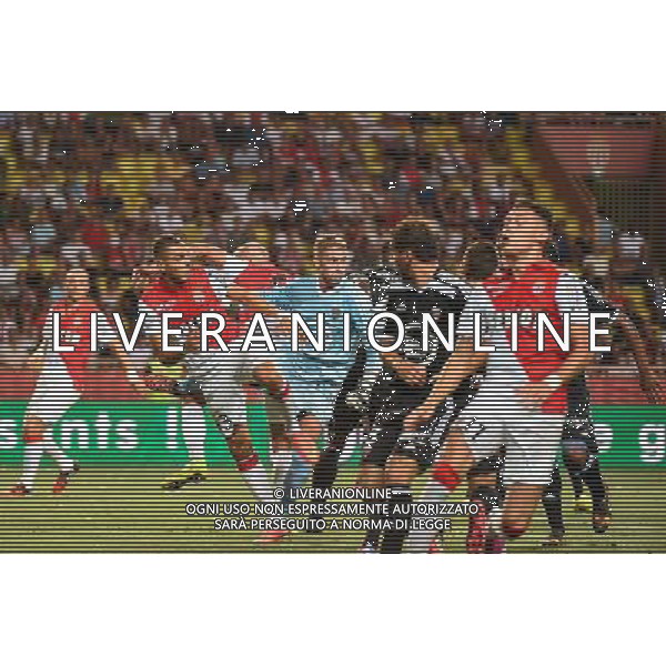 Layvin KURZAWA / Benjamin LECOMTE - 10.08.2014 - Monaco / Lorient - 1er journee de Ligue 1 Photo : Fred Porcu / Icon Sport AG ALDOL IVERANI SAS ONLY ITALY AG ALDO LIVERANI SAS ONLY ITALY