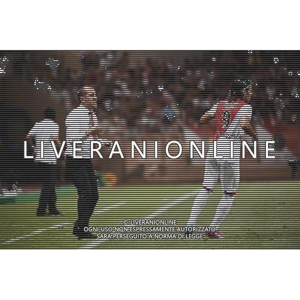 Leonardo JARDIM / Radamel FALCAO - 10.08.2014 - Monaco / Lorient - 1er journee de Ligue 1 Photo : Fred Porcu / Icon Sport AG ALDOL IVERANI SAS ONLY ITALY AG ALDO LIVERANI SAS ONLY ITALY