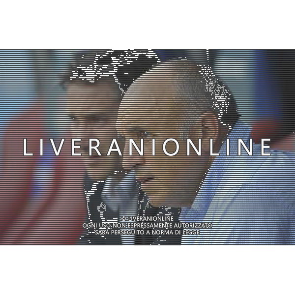 Philippe MONTANIER / Rene RUELLO - 10.08.2014 - Lyon / Rennes - 1er journee de Ligue 1 Photo : Jean Paul Thomas / Icon Sport AG ALDO LIVERANI SAS ONLY ITALY