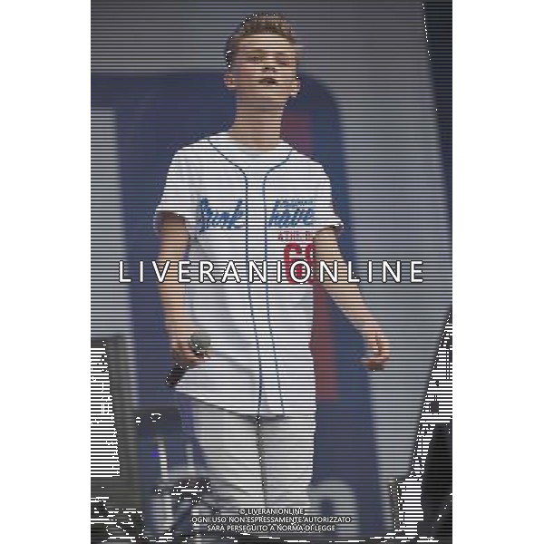 Charlie Lenehan of Bars \' Melody performs at Total Access Live, Betley Court Farm, Staffordshire, England, 9th August 2014. ©PHOTOSHOT/Agenzia Aldo Liverani sas - ITALY ONLY - EDITORIAL USE ONLY