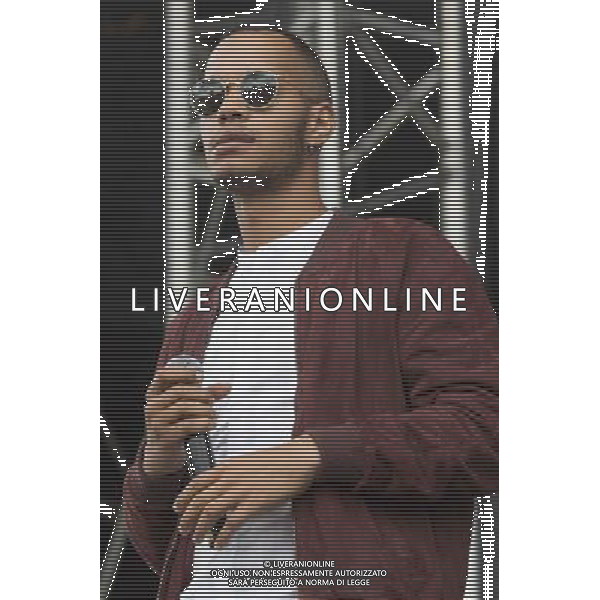 Harley Alexander-Sule of Rizzle Kicks performs at Total Access Live, Betley Court Farm, Staffordshire, England, 9th August 2014. ©PHOTOSHOT/Agenzia Aldo Liverani sas - ITALY ONLY - EDITORIAL USE ONLY