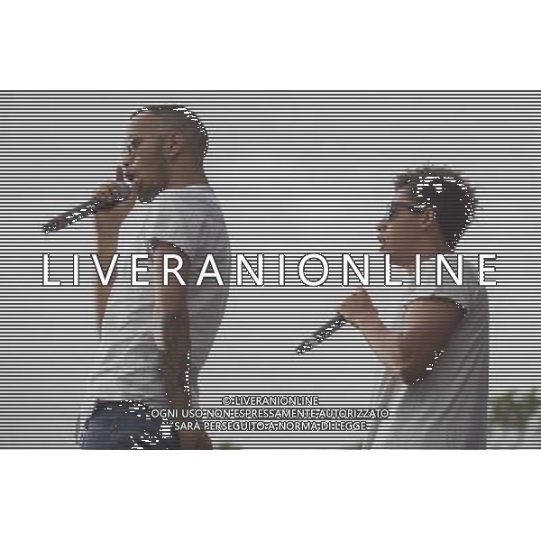 of Rizzle Kicks performs at Total Access Live, Betley Court Farm, Staffordshire, England, 9th August 2014. ©PHOTOSHOT/Agenzia Aldo Liverani sas - ITALY ONLY - EDITORIAL USE ONLY