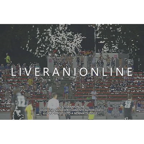 AMBIANCE SUPPORTERS - 09.08.2014 - Evian Thonon / Caen - 1er journee de Ligue 1 Photo : Jean Paul Thomas / Icon Sport *** Local Caption *** AG ALDO LIVERANI SAS ONLY ITALY *** Local Caption ***