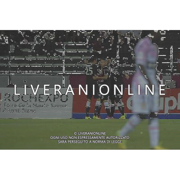 JOIE DE CAEN - 09.08.2014 - Evian Thonon / Caen - 1er journee de Ligue 1 Photo : Jean Paul Thomas / Icon Sport *** Local Caption *** AG ALDO LIVERANI SAS ONLY ITALY *** Local Caption ***