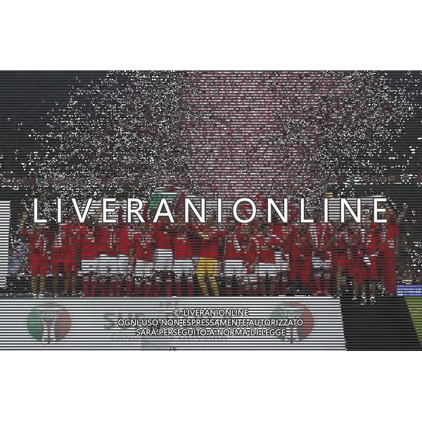 Victoire Equipe Benfica - 10.08.2014 - Benfica / Rio Ave - Supercoupe du Portugal 2014 Photo : Carlos Rodrigues / Icon Sport