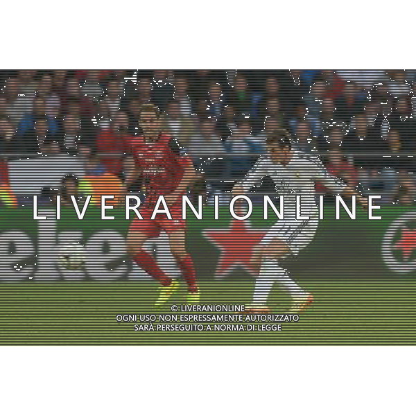 Real Madrid\'s Gareth Bale in action during todays match Photographer Ian Cook/CameraSport Football - UEFA Supercup - Real Madrid v Sevilla - Tuesday 12th August 2014 - Cardiff City Stadium - Cardiff © CameraSport - 43 Linden Ave. Countesthorpe. Leicester. England. LE8 5PG - Tel: +44 (0) 116 277 4147 - admin@camerasport.com - www.camerasport.com AG ALDO LIVERANI SAS ONLY ITALY