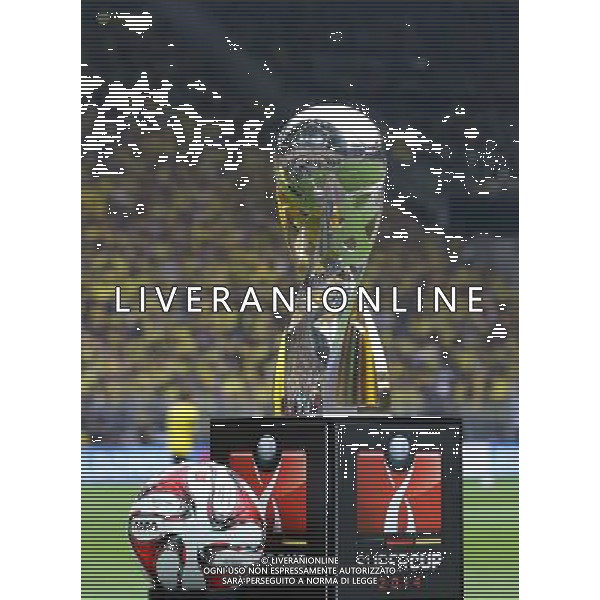 firo : 13.08.2014 Fu§ball,1.Bundesliga, Saison 2014/2015, DFL, DFL-Supercup 2014, Supercup2014, BVB, Borussia Dortmund - FC Bayern MŸnchen 2:0 Der Supercup vor SŸdtribŸne $worldrightsEs gelten unsere AGB, einsehbar auf www.firosportphoto.de, copyright by firo sportphoto: Coesfelder Str. 207 D-48249 DŸlmen www.firosportphoto.de mail@firosportphoto.de (V o l k s b a n k B o c h u m - W i t t e n ) BLZ.: 430 601 29 Kt. Nr.: 341 117 100 Tel:Ê +49-2594-9916004 Fax:Ê+49-2594-9916005 AG ALDO LIVERANI SAS ONLY ITALY
