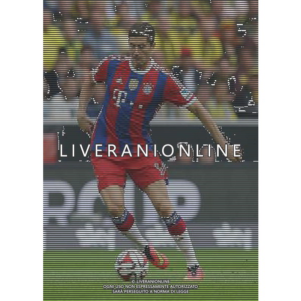 firo : 13.08.2014 Fu§ball,1.Bundesliga, Saison 2014/2015, DFL, DFL-Supercup 2014, Supercup2014, BVB, Borussia Dortmund - FC Bayern MŸnchen 2:0 Robert LEWANDOWSKI, Bayern, Einzelaktion $worldrightsEs gelten unsere AGB, einsehbar auf www.firosportphoto.de, copyright by firo sportphoto: Coesfelder Str. 207 D-48249 DŸlmen www.firosportphoto.de mail@firosportphoto.de (V o l k s b a n k B o c h u m - W i t t e n ) BLZ.: 430 601 29 Kt. Nr.: 341 117 100 Tel:Ê +49-2594-9916004 Fax:Ê+49-2594-9916005 AG ALDO LIVERANI SAS ONLY ITALY