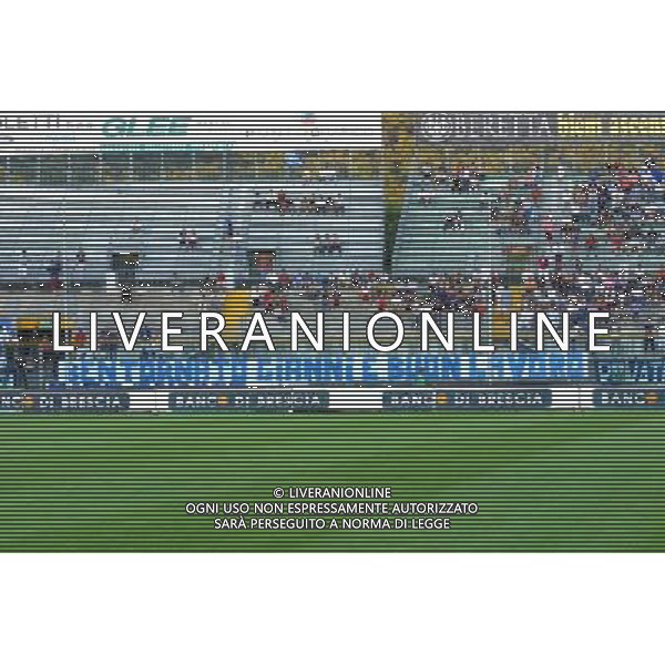 brescia 05/07/2003 brescia - gloria bistrita intertoto nella foto Striscione per de biasi foto filippo venezia/agenzia aldo liverani